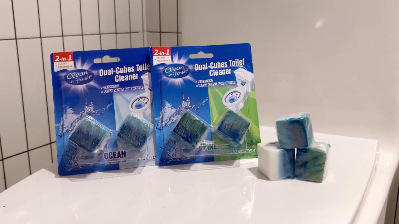 Pastilla Limpiadora WC 2 en 1 Doble Cubo 50 g, Limpieza e Higiene, Pack 2 Video Introduction